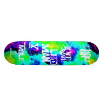 "Bien que j'ai voyagé plate-forme de néon de 3D de Skateboards Cutomisables