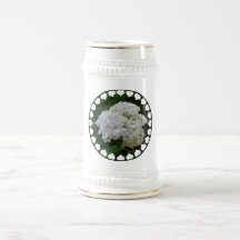 Bière blanche Stein d'hortensias Mugs À Café