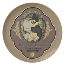 Bière blonde belge d'alose assiette
