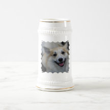 Bière islandaise de sourire Stein de chien de berg Tasse