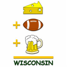 Bière le Wisconsin du football de fromage Photo Sculpture