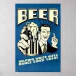 Bière - les types blancs de aide dansent depuis 18 posters