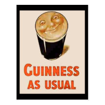 Bière noire irlandaise cartes postales