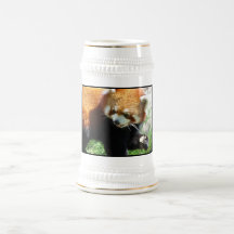 Bière rouge mignonne Stein d'ours panda Tasse