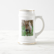 Bière sentante Stein de marguerites de poulain Tasse