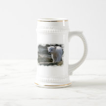 Bière Stein d'ours blanc de bébé Tasse