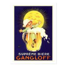 Biere suprême Gangloff Carte Postale