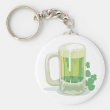 Bière verte Keychain Porte-clé
