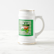 Bière verte pour l'humour de Meme de Jour de la Sa Tasse À Café