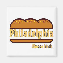 Bifteck de fromage de Philly Magnets Pour Réfrigérateur