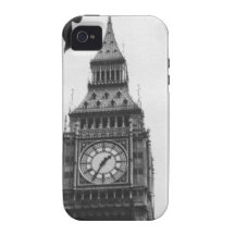 Big Ben dans noir et le blanc Coque iPhone 4/4S