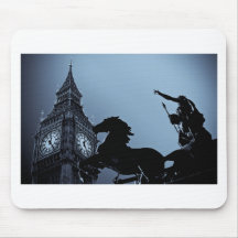 Big Ben et statue de Boudica Tapis De Souris