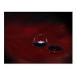Big red goutte cartes postales