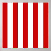 Big Red Stripes on Customizable Background Posters