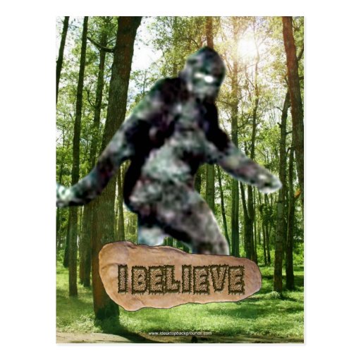 Bigfoot I croient la carte postale