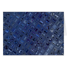 Bijou bleu carte de vœux