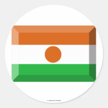 Bijou de drapeau du Niger Autocollants