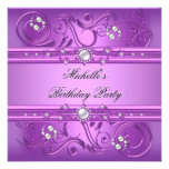 Bijou rose pourpre de perle de fête d'anniversaire bristols