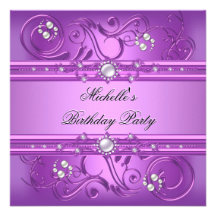 Bijou rose pourpre de perle de fête d'anniversaire bristols