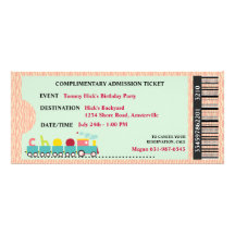 Billet à l'invitation de partie