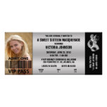 Billet d'admission de la mascarade VIP de sweet si Faire-parts