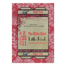 Billet d'affiche RSVP (3,5 x 5) Cartons D'invitation