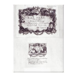 Billet d'entrée pour la boule à Versailles Impressions Sur Toile