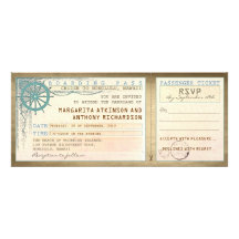 billets de passage-cru d'embarquement de mariage a bristol personnalisé