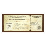 billets vintages d'anniversaire de typographie cartons d'invitation