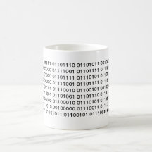 Binaire - cornez si vous pensiez… tasses à café