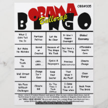 Bingo-test #005 et #006 d'Obama Bullcrap Prospectus Personnalisés