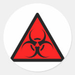 Bio risque ou rouge de avertissement de symbole de autocollants