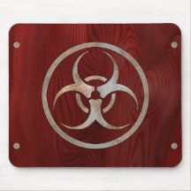 Biohazard corrodé tapis de souris