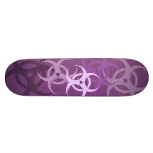 Biohazard (pourpre de magicien) skateboards customisés