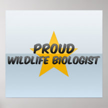 Biologiste fier de faune affiches