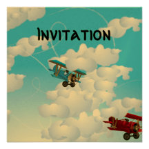 Biplan Invitations Personnalisées