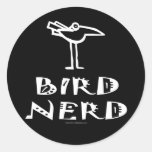 Birding, observation des oiseaux, ornithologie autocollant rond