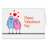 Birdy Valentine Carte De Vœux