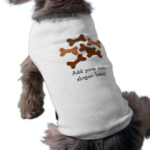 Biscuits de chien d'os : Slogan personnalisable Manteaux Pour Toutous