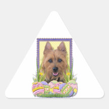 Biscuits d'oeuf de pâques - Terrier australien Autocollants