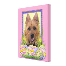 Biscuits d'oeuf de pâques - Terrier australien Impression Sur Toile