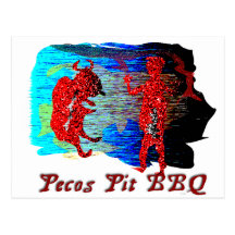 Bison de BBQ Carte Postale