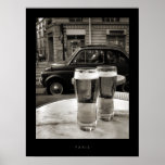 Bistros vintages de Paris - affiche