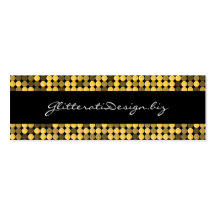 Bizcard maigre fascinant d'or cartes de visite personnelles