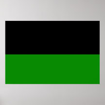 black top green bottom DIY custom background Poster