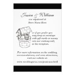 Black & White Wedding Wishing Well Card