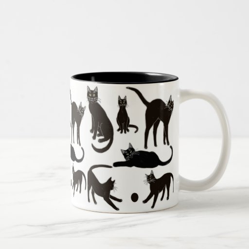 Blackie la tasse de chat noir Zazzle