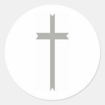 blanc affectueux de grise de croix autocollants