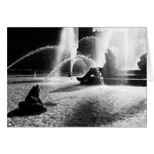 Blanc - carte photo de fontaine de BW