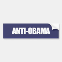 Blanc d'Anti-Obama - d'AntiObama Adhésif Pour Voiture